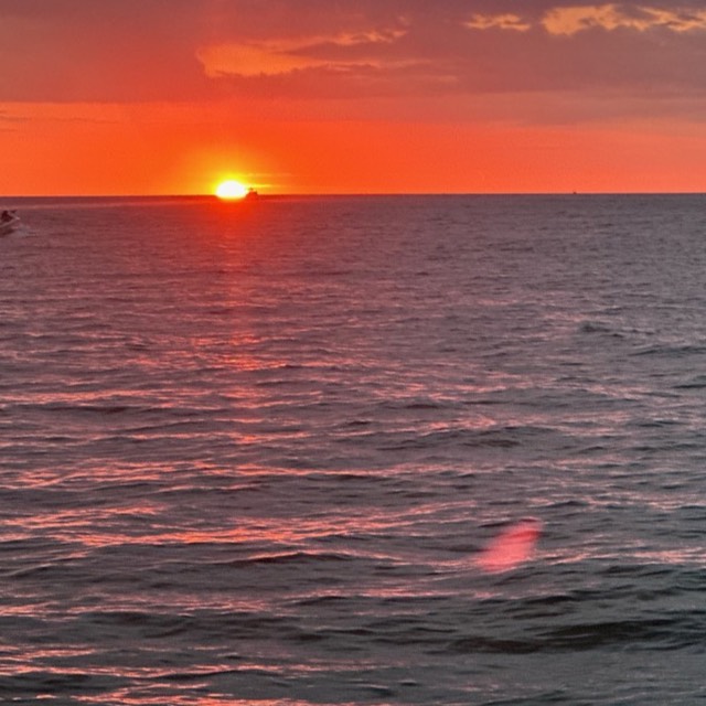 A vivid Gulf of Mexico sunset on a Sand Dollar evening cruise near Marco Island, Florida