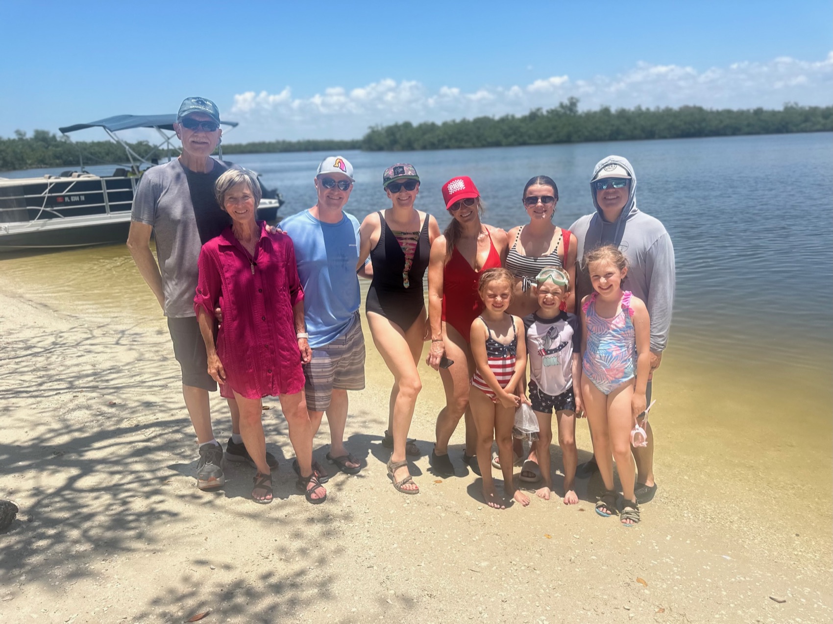 A wild Gulf island beach near Naples, Florida, reached by Sand Dollar boat tour